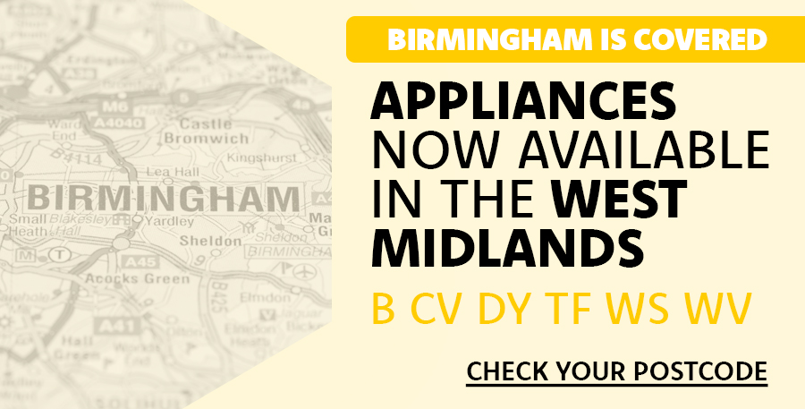 Birmingham is covered: Express Appliances now install kitchen appliances in B, CV, DY, TF, WS, and WV postcodes