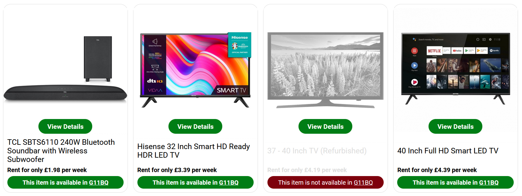Product Availability (example)
